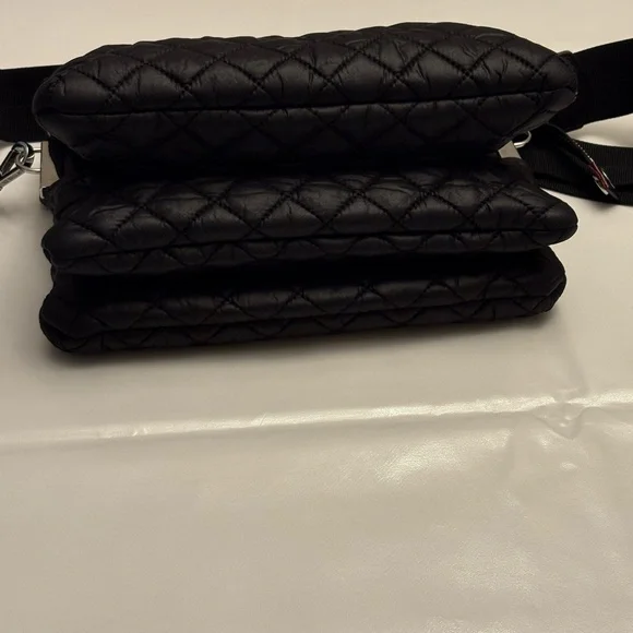 REDUCED! MZ Wallace Black Large Pippa Crossbody Quilted Shoulder Bag - Picture 7 of 11